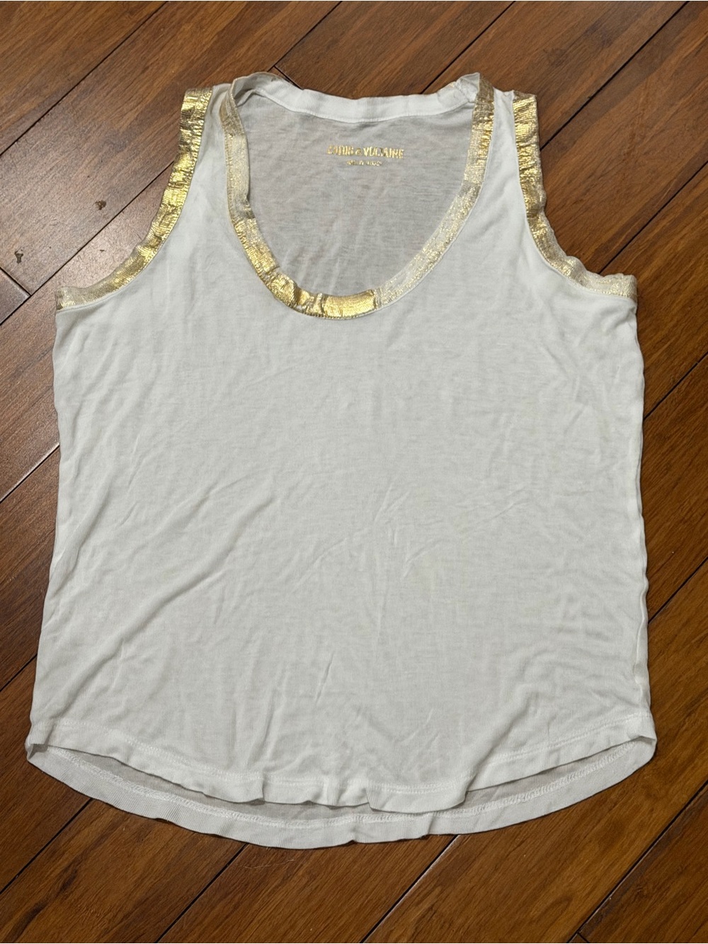 Zadig & Voltaire Tam Foil Tank Top S